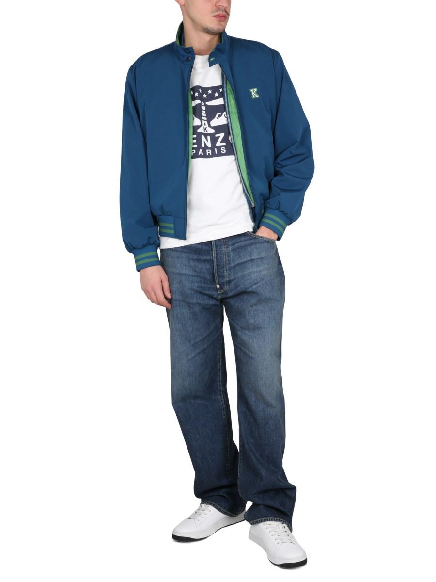 KENZO JEANS RELAXED FIT IN DENIM DI COTONE