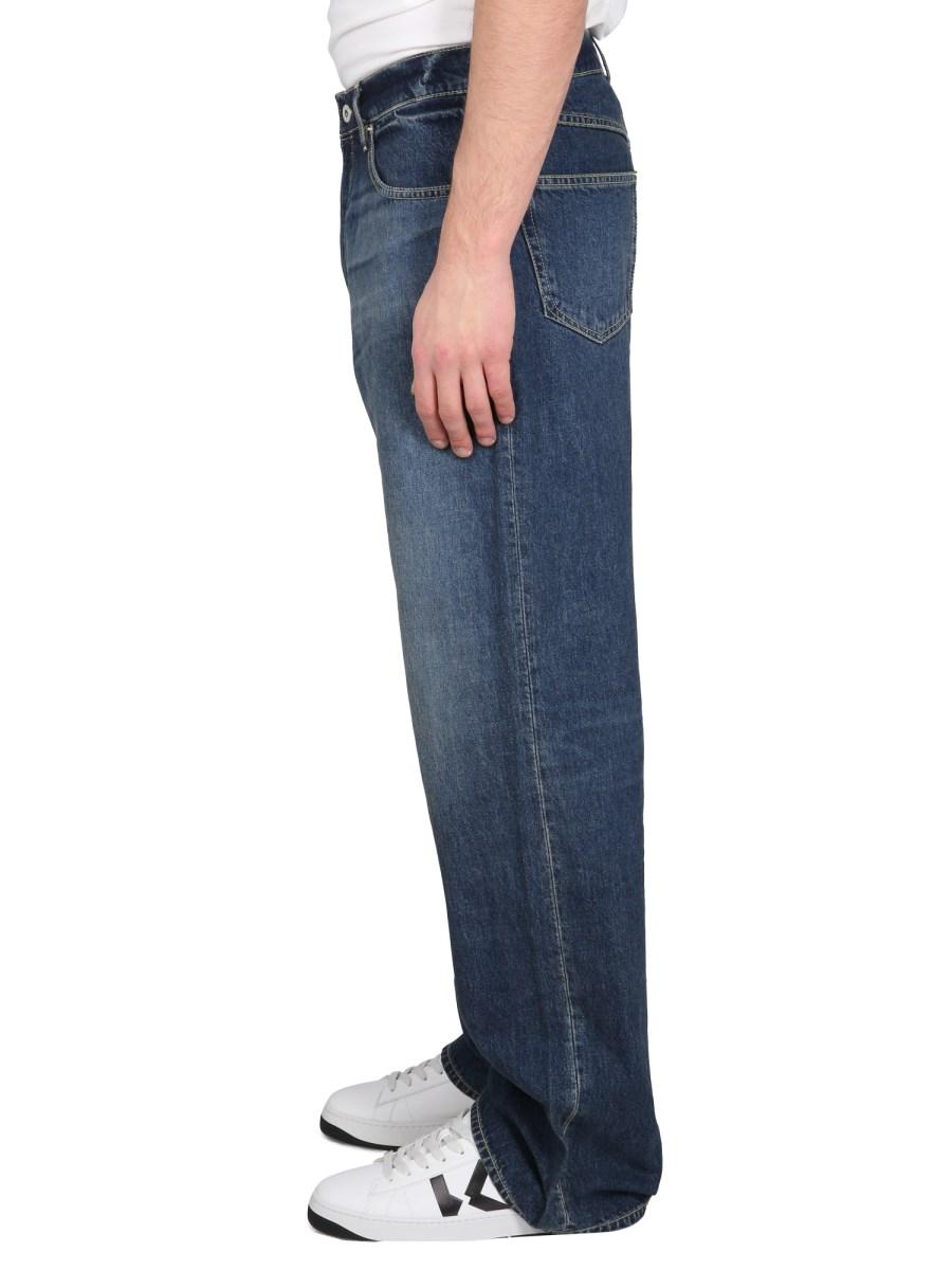 KENZO JEANS RELAXED FIT IN DENIM DI COTONE