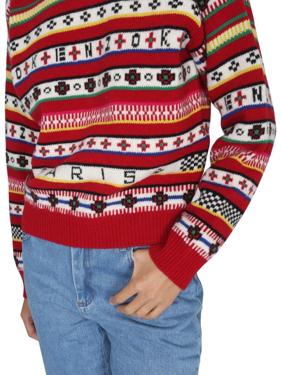 KENZO MAGLIA "FAIR ISLE" IN LANA
