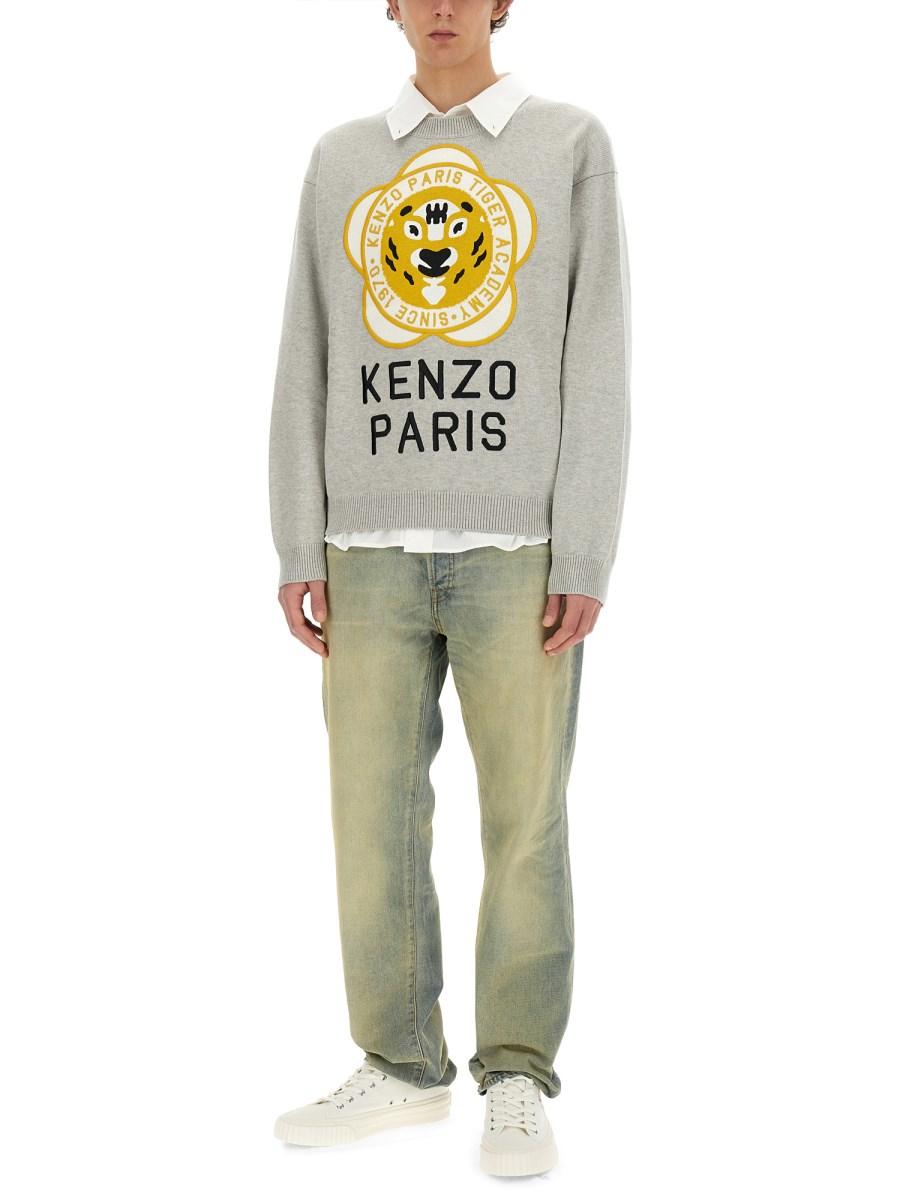 KENZO MAGLIA IN LANA CON LOGO