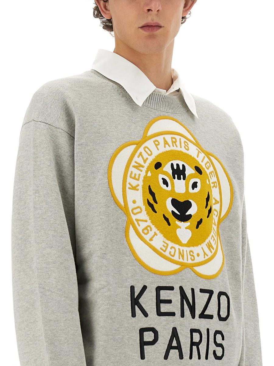 KENZO MAGLIA IN LANA CON LOGO