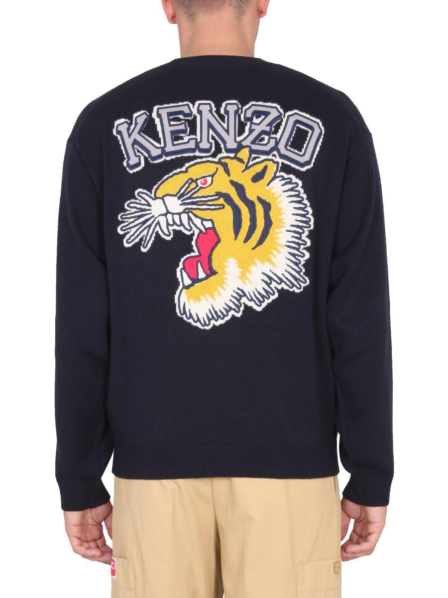 KENZO MAGLIA "TIGER VARSITY" IN LANA