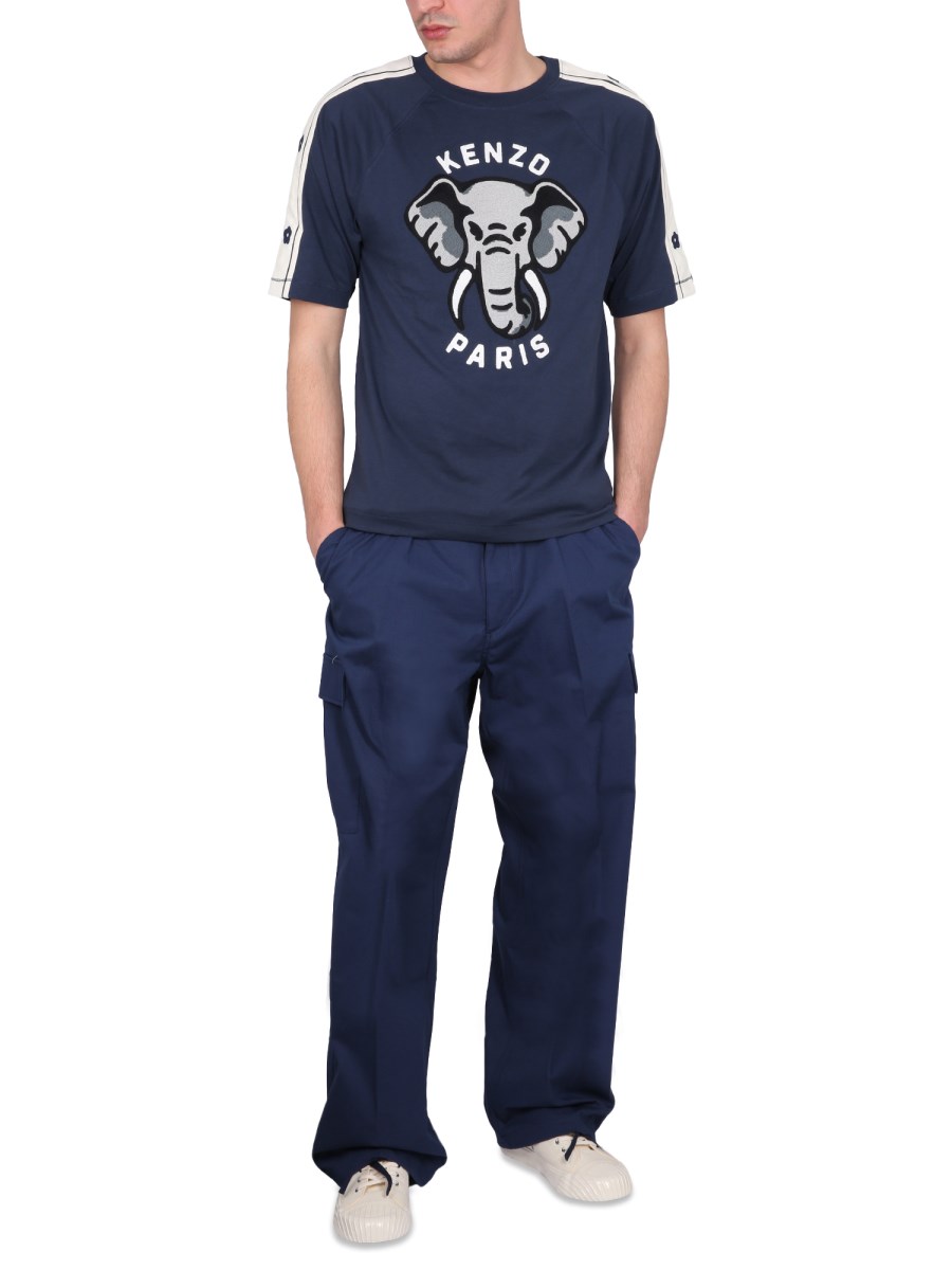 KENZO PANTALONE CARGO IN COTONE