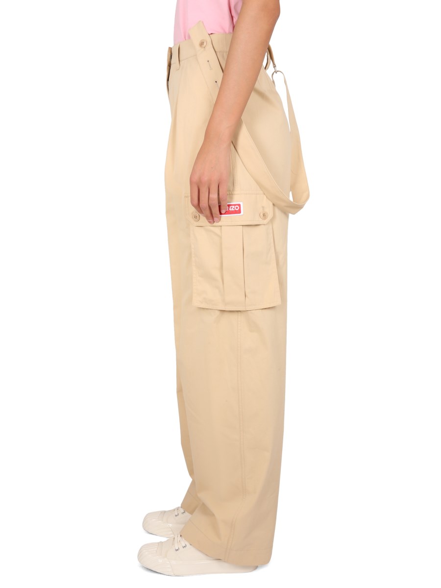KENZO PANTALONE CARGO IN COTONE