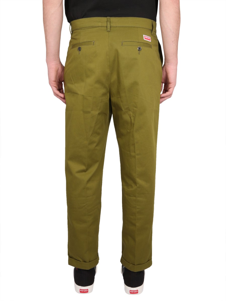 KENZO PANTALONE IN COTONE CLASSIC FIT