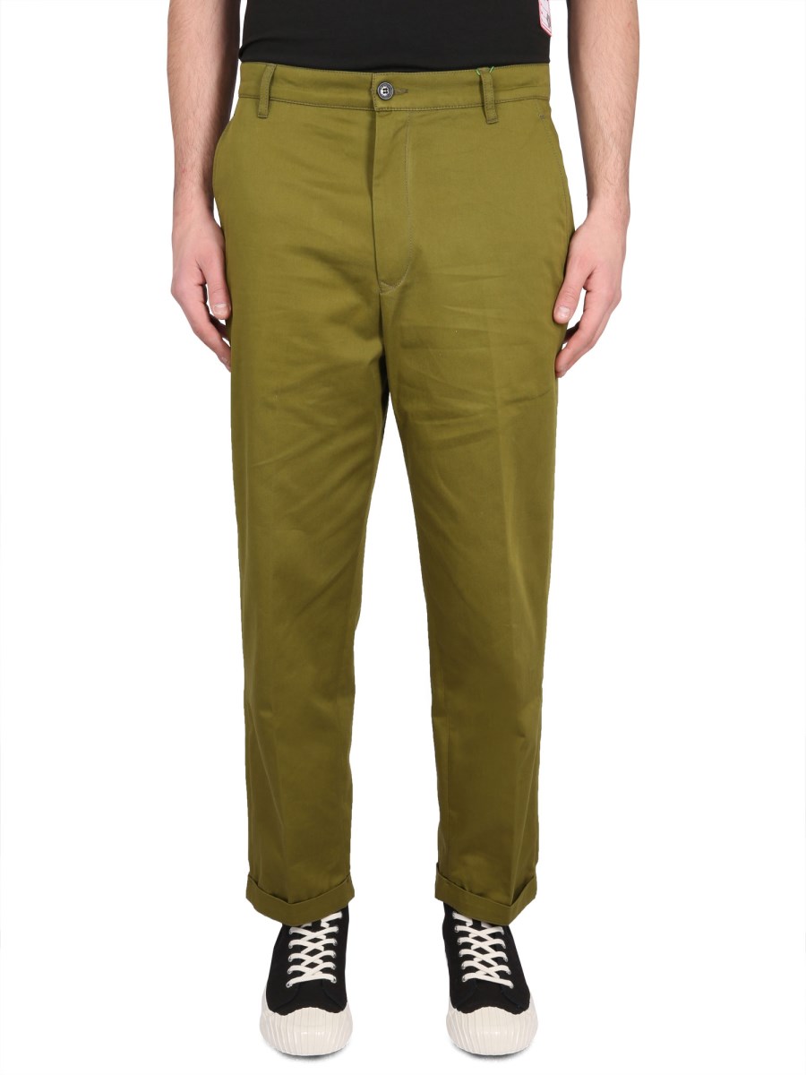 KENZO PANTALONE IN COTONE CLASSIC FIT