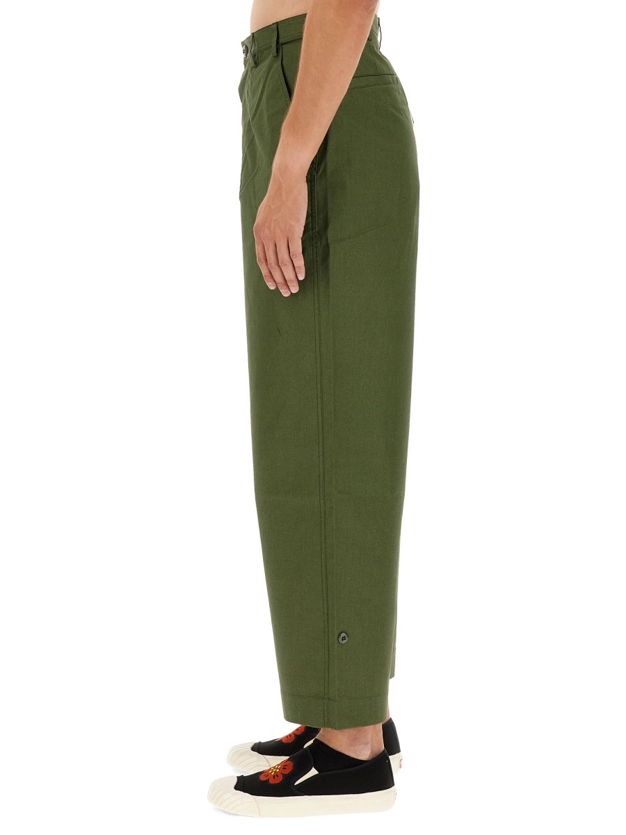 KENZO PANTALONE STRAIGHT FIT IN COTONE