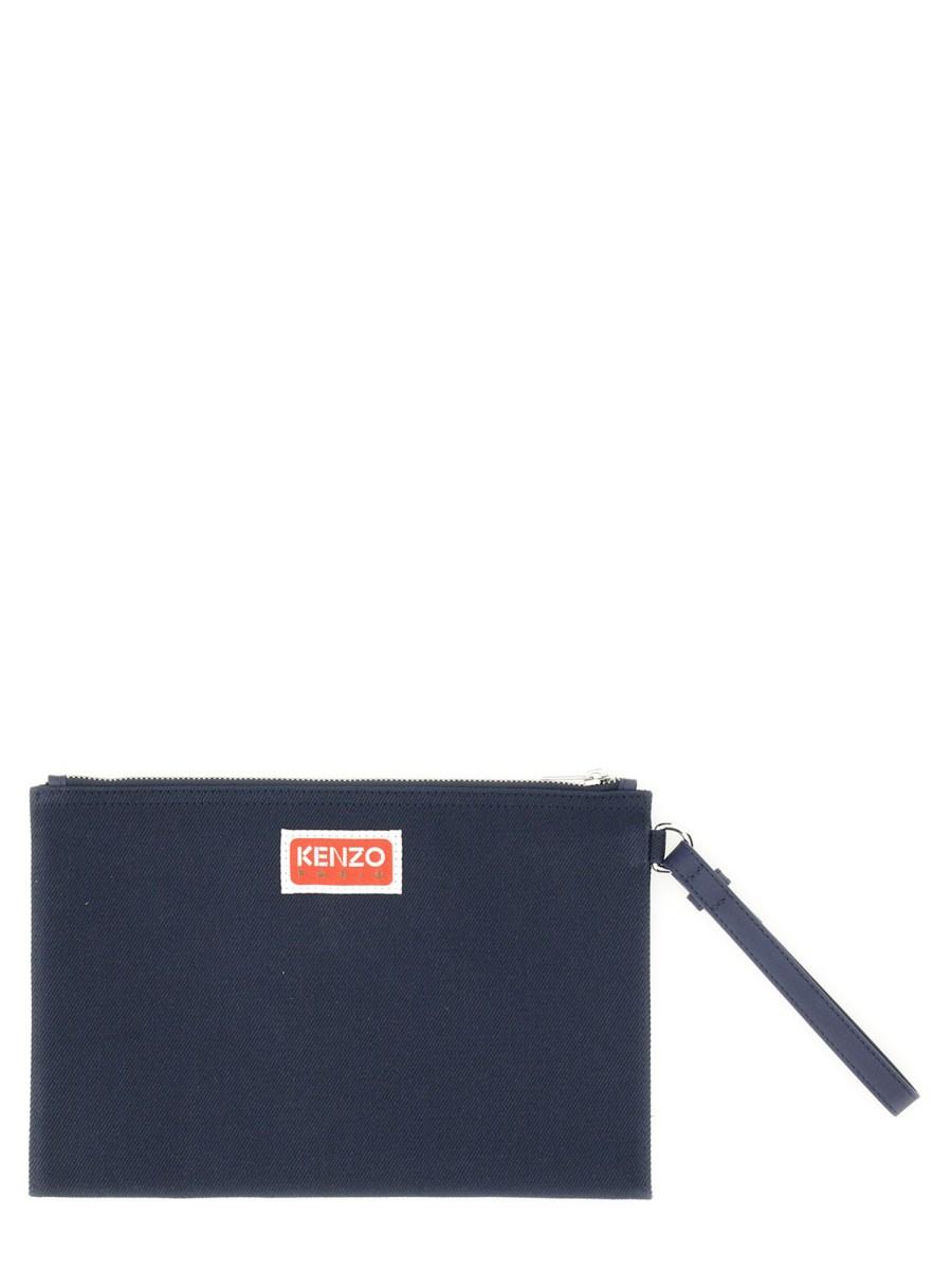 KENZO POCHETTE LARGE CON LOGO BOKE FLOWER