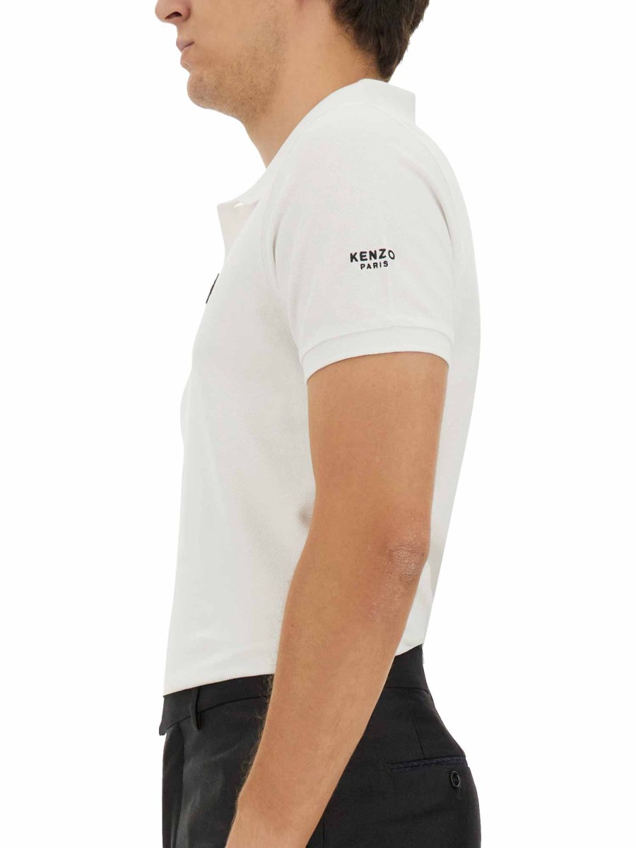 KENZO POLO "BOKE FLOWER" IN PIQUÉ DI COTONE