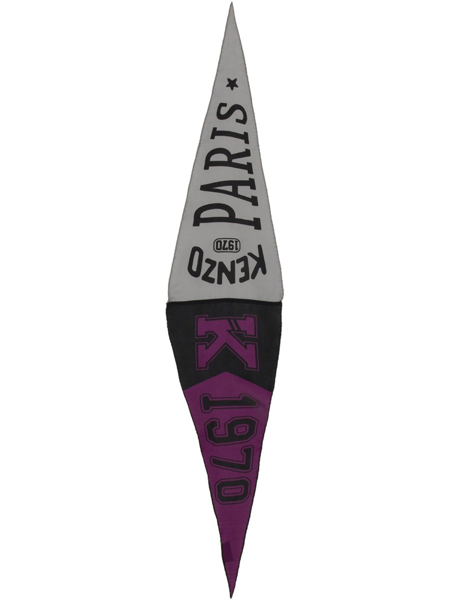 KENZO SCIARPA IN SETA BASEBALL FLAG