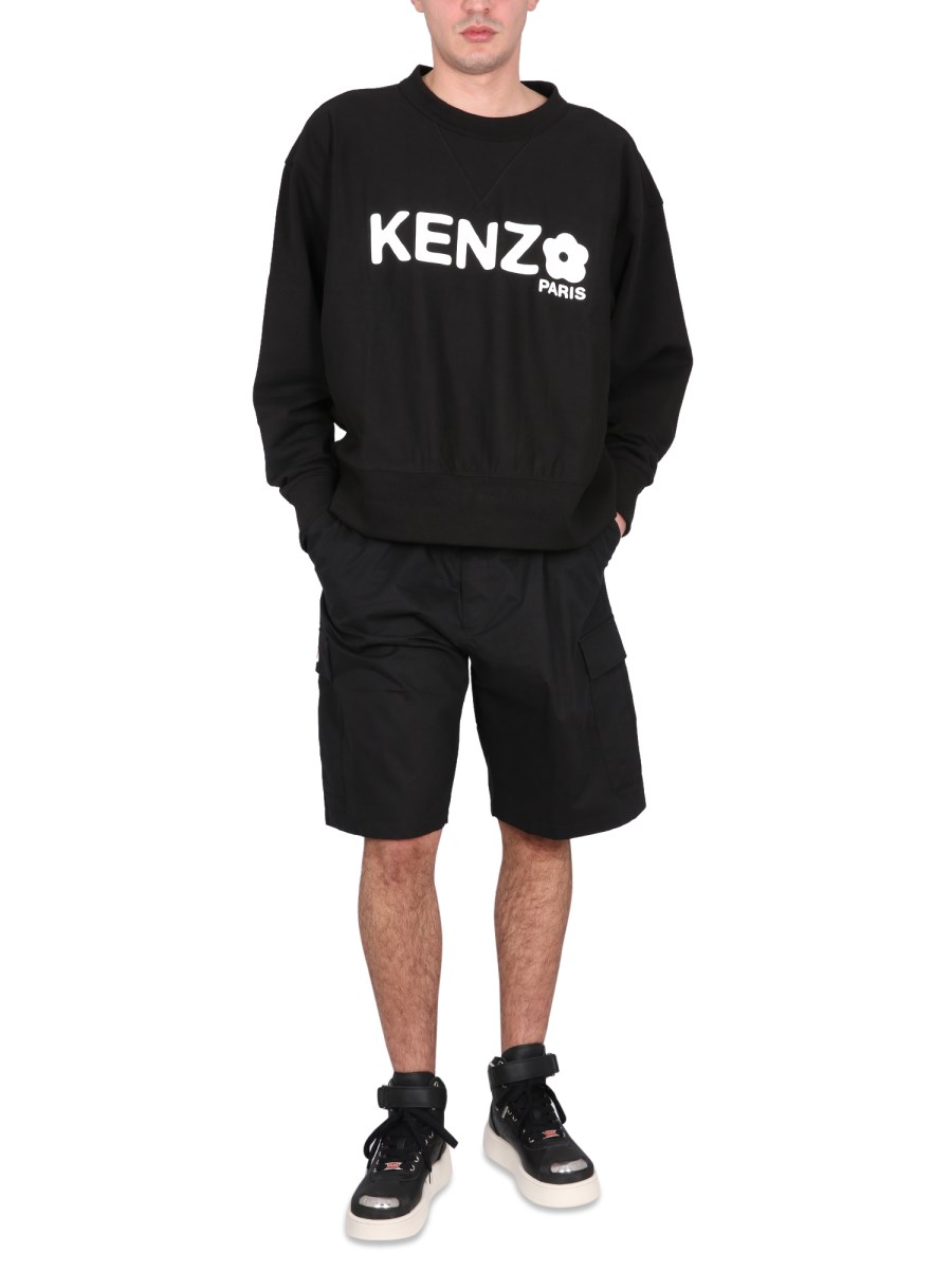 KENZO SHORTS CARGO IN COTONE