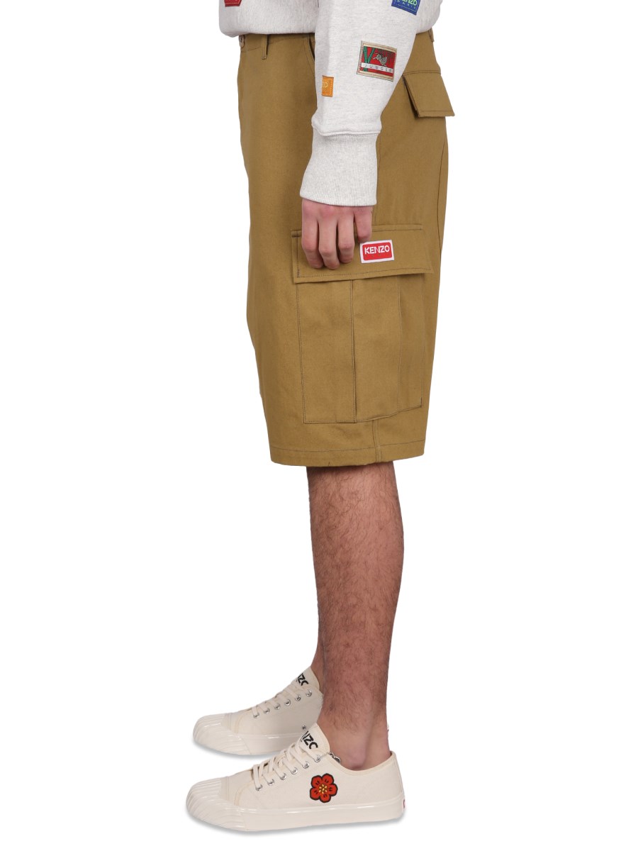 KENZO SHORTS CARGO IN COTONE