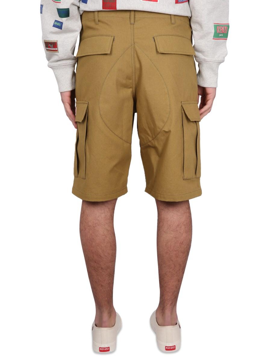 KENZO SHORTS CARGO IN COTONE