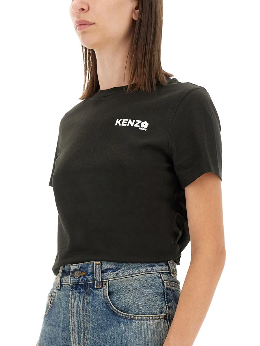 KENZO T-SHIRT "BOKE FLOWER" IN JERSEY DI COTONE