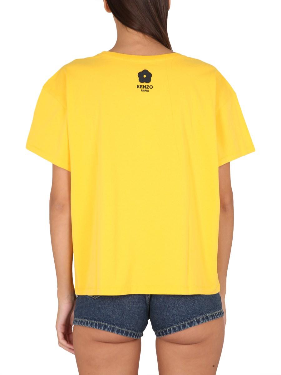 KENZO T-SHIRT CASUAL ÉLÉPHANT IN COTONE