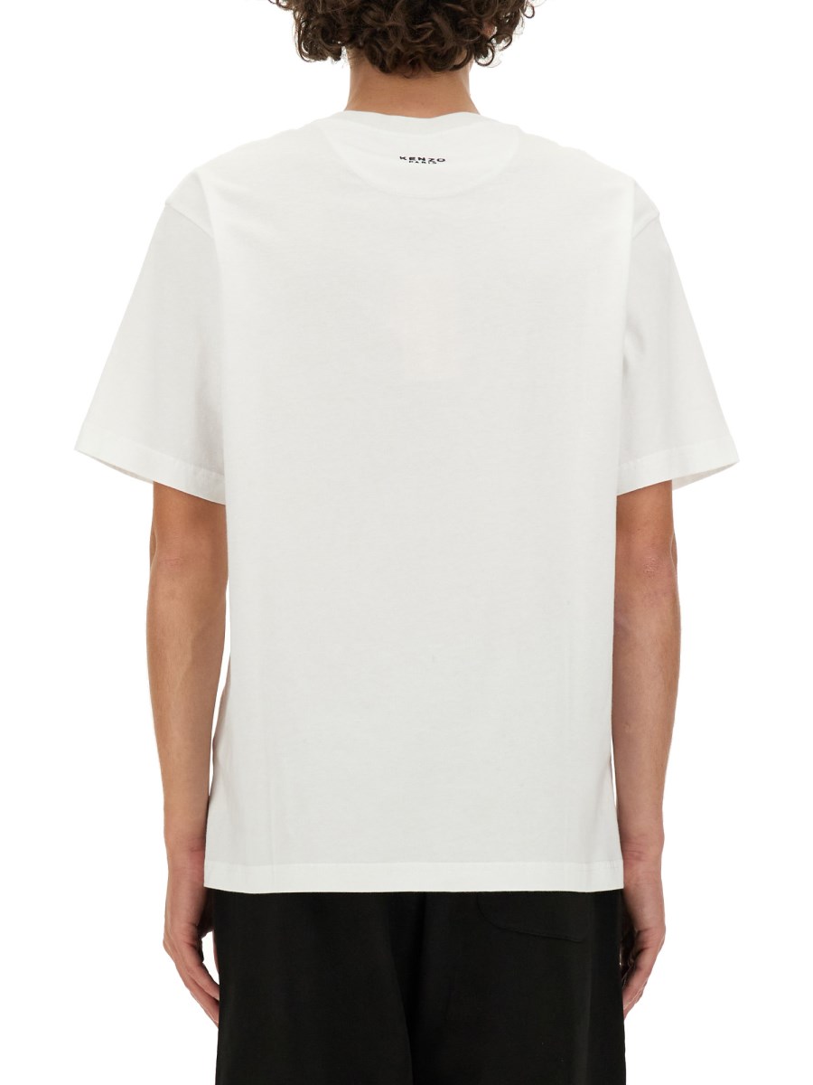 KENZO T-SHIRT IN JERSEY DI COTONE CON LOGO