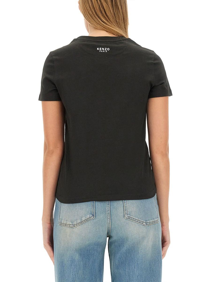 KENZO T-SHIRT LUCKY TIGER IN JERSEY DI COTONE