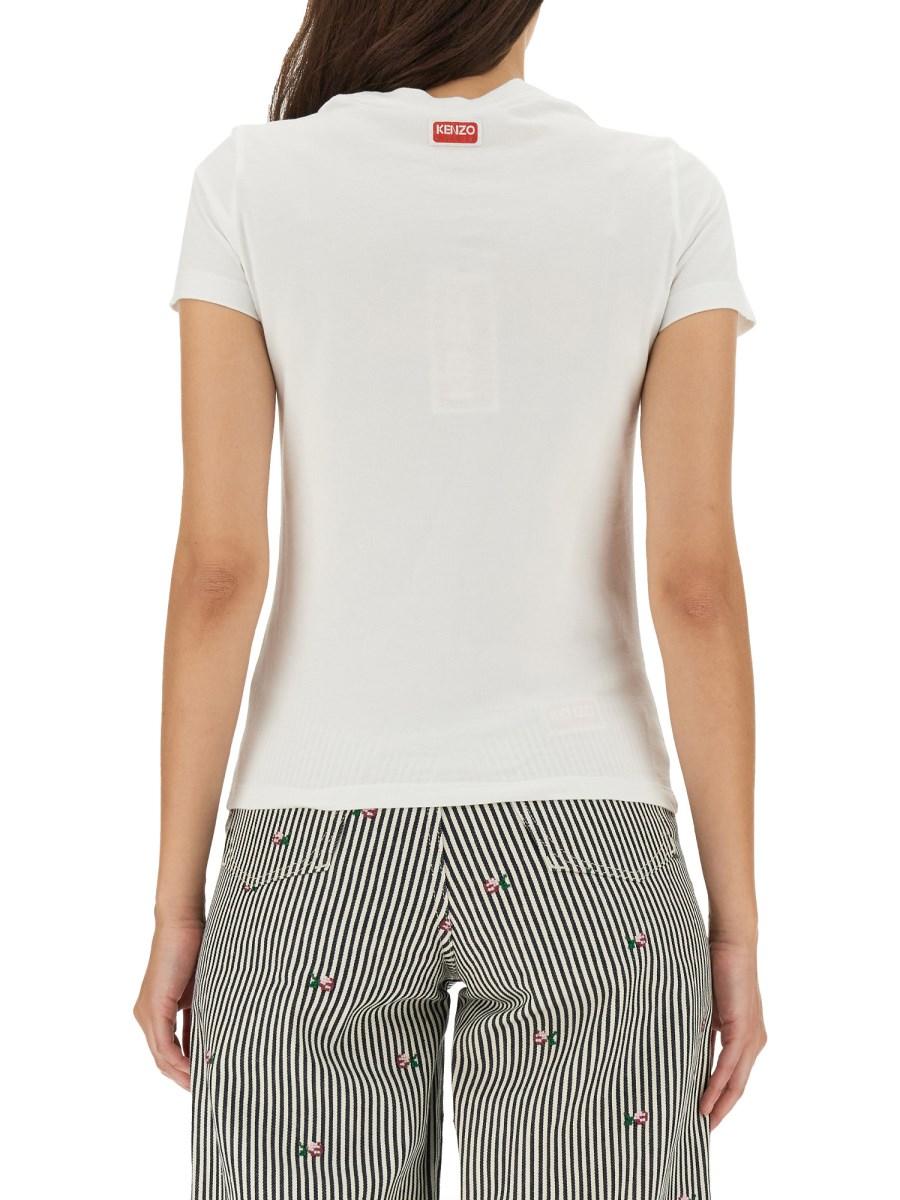 KENZO T-SHIRT PIXEL IN COTONE