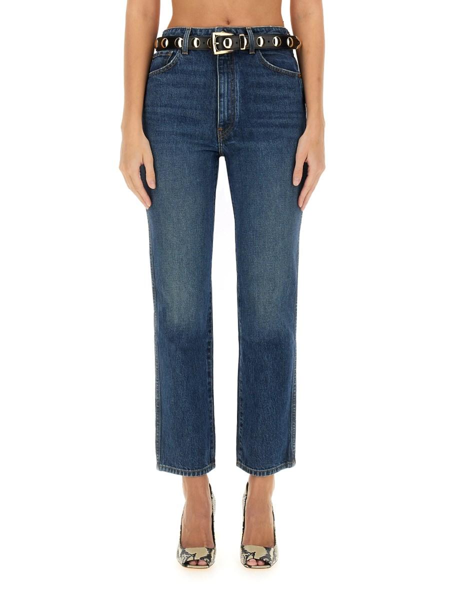 KHAITE JEANS ABIGAIL IN DENIM DI COTONE
