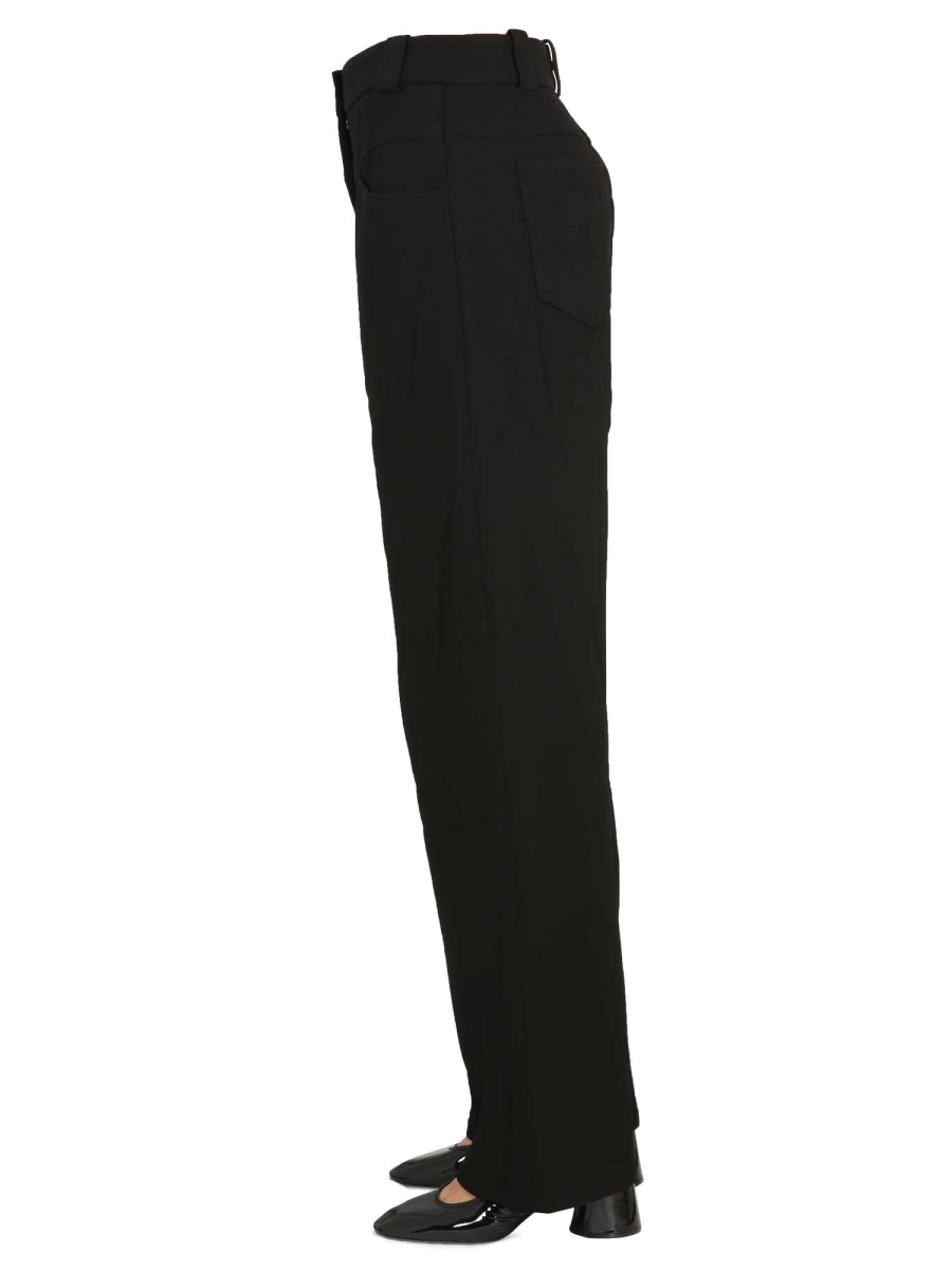 KHAITE PANTALONE "PREEN" IN LANA VERGINE