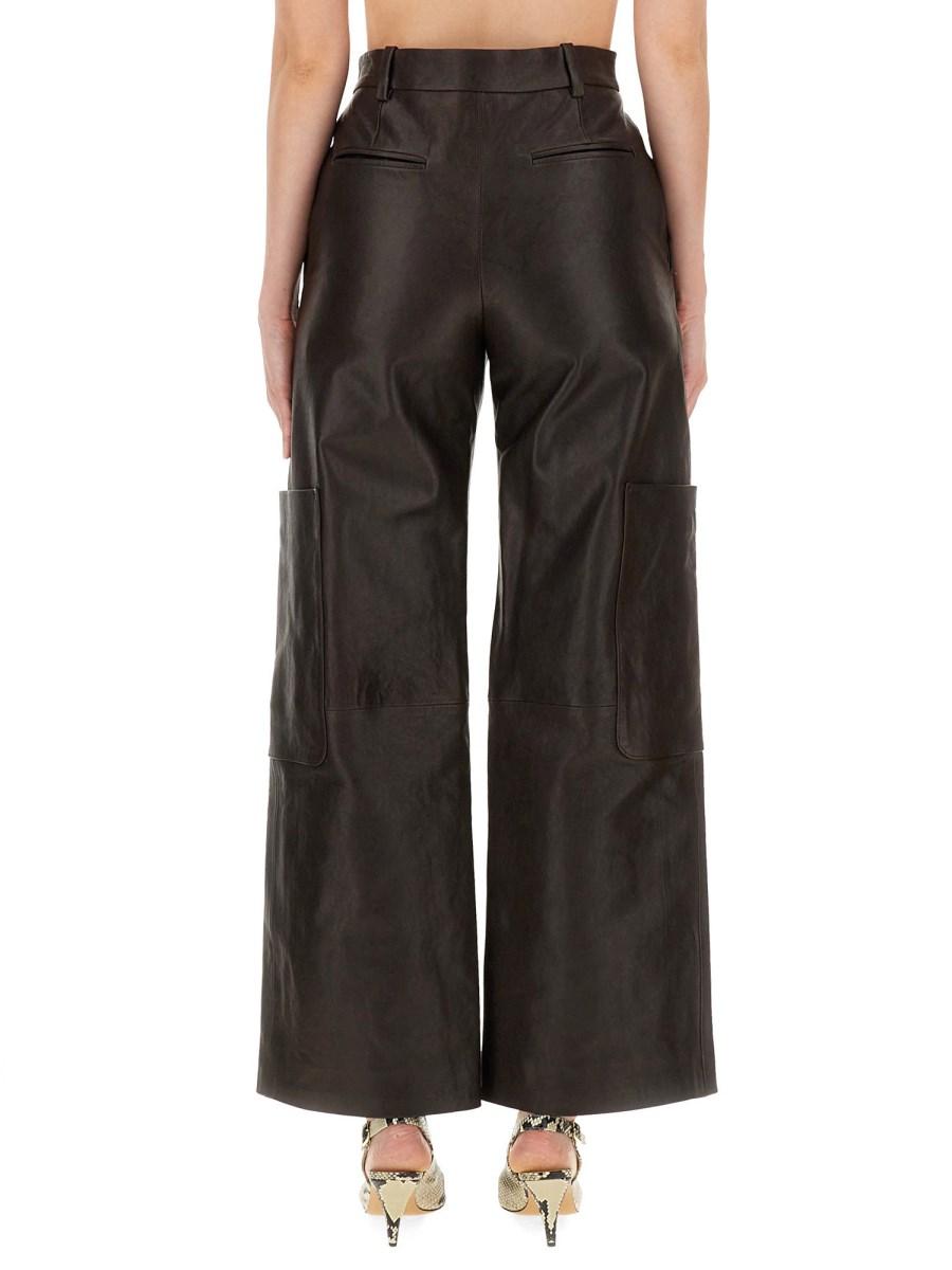 KHAITE PANTALONE THE CAITON IN PELLE