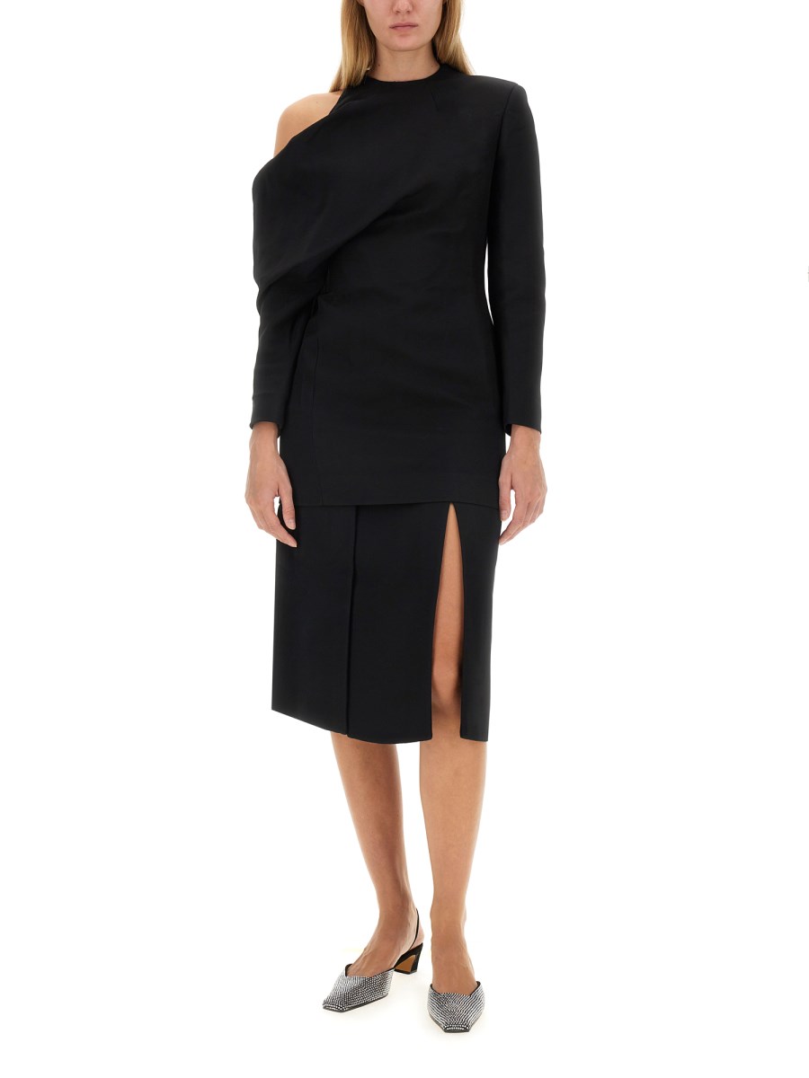 KHAITE TOP TRISTAN IN MISTO VISCOSA