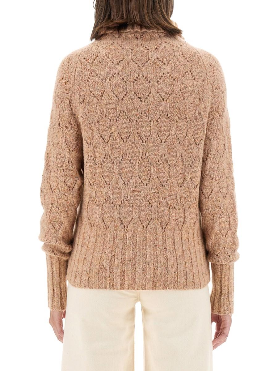 KITON MAGLIA IN MISTO LANA CON COLLO ALTO