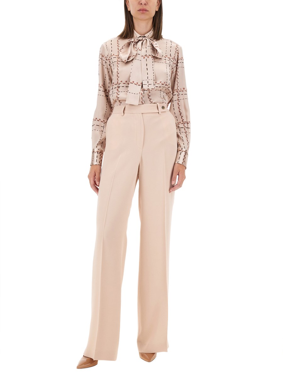 KITON PANTALONE IN SATIN