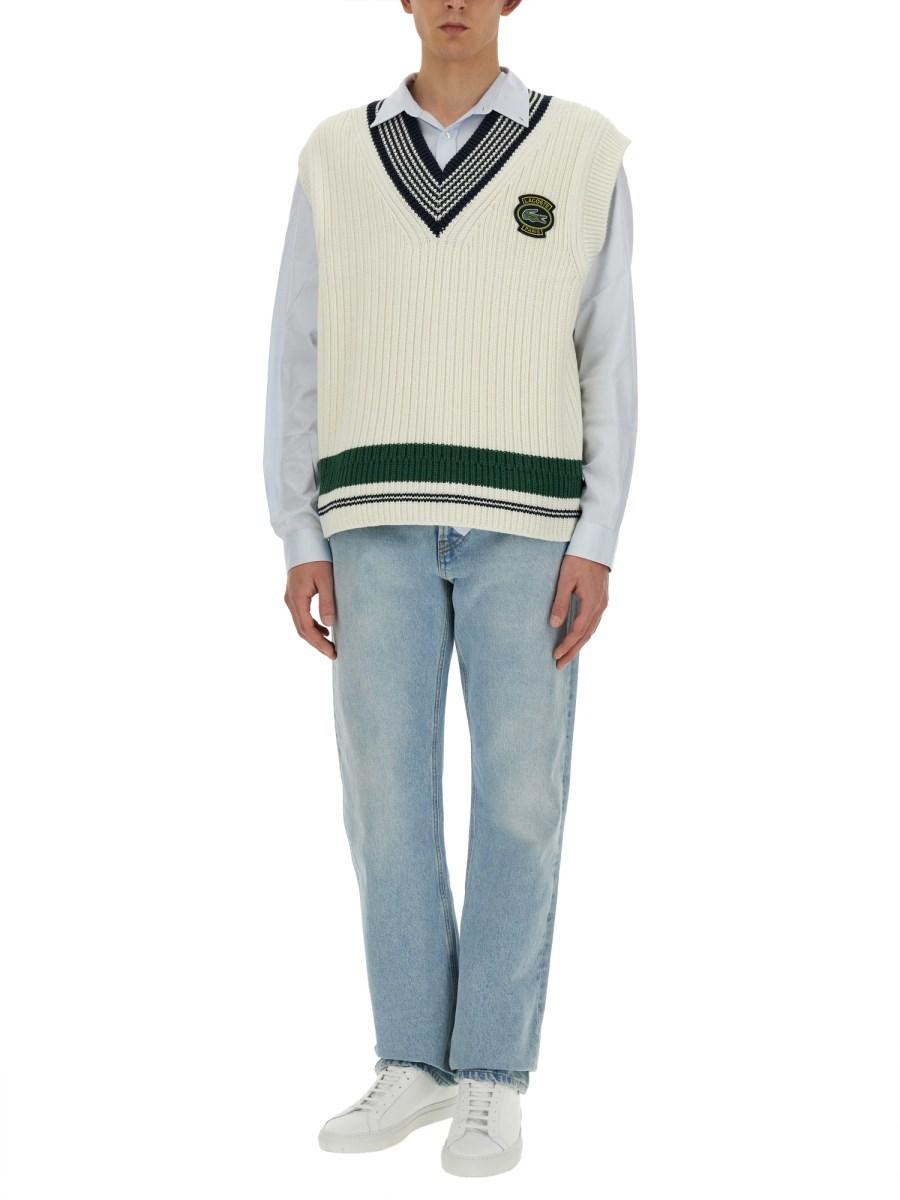 LACOSTE CAMICIA CON LOGO