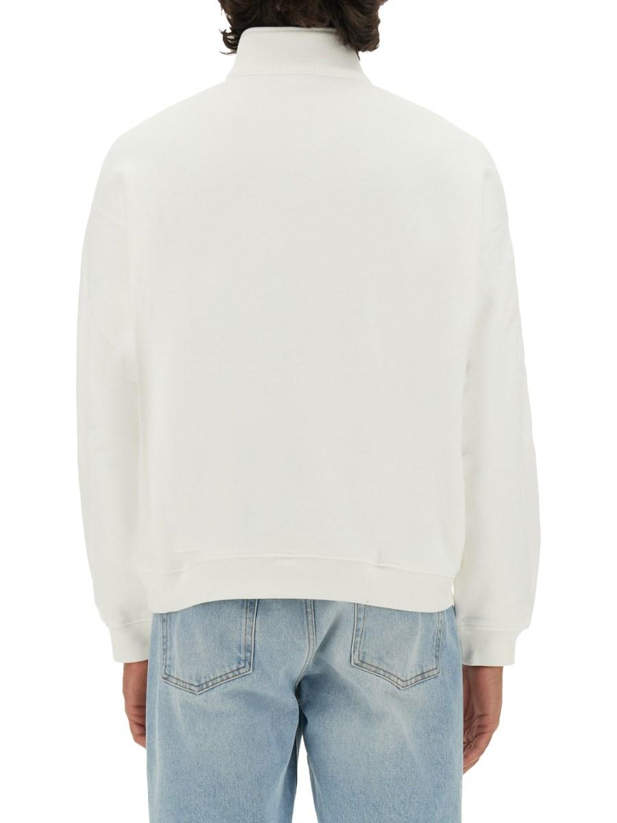 LACOSTE FELPA IN COTONE CON LOGO