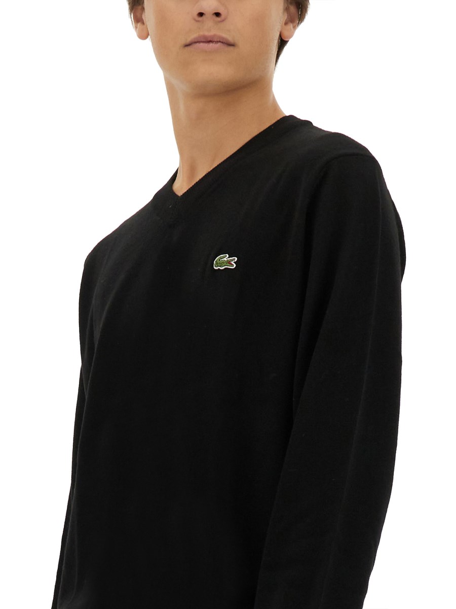 LACOSTE MAGLIA IN LANA CON LOGO