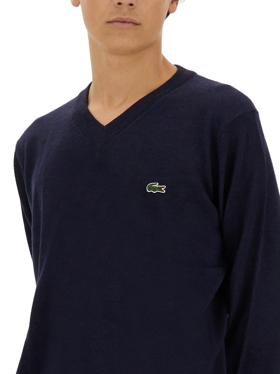 LACOSTE MAGLIA IN LANA CON LOGO