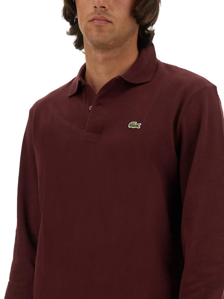 LACOSTE POLO IN PIQUÉ DI COTONE CON LOGO
