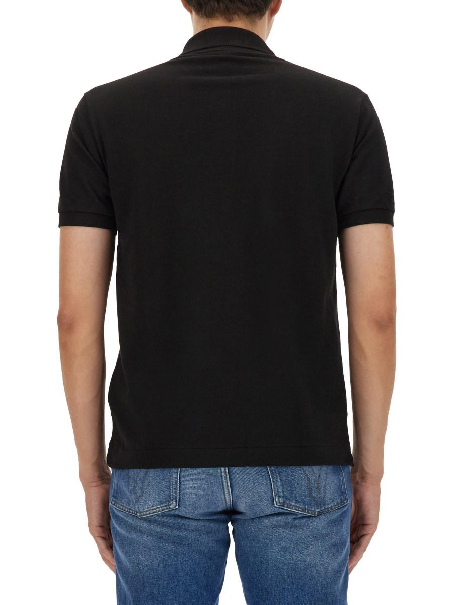 LACOSTE POLO IN PIQUE DI COTONE CON LOGO
