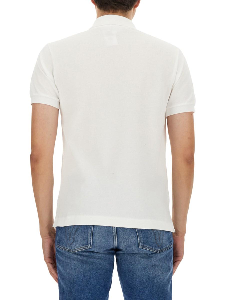 LACOSTE POLO IN PIQUE DI COTONE CON LOGO