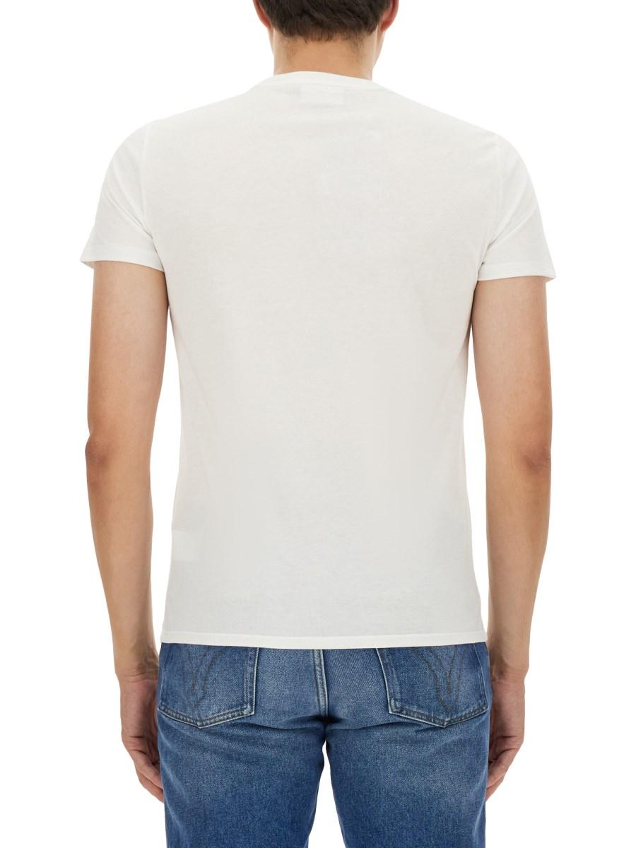 LACOSTE T-SHIRT IN JERSEY DI COTONE CON LOGO