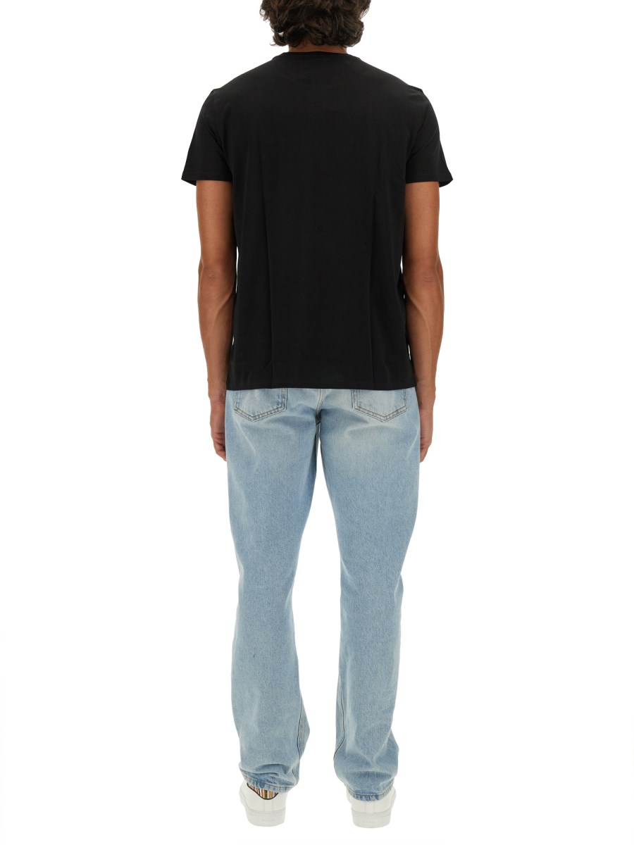LACOSTE T-SHIRT IN JERSEY DI COTONE CON LOGO