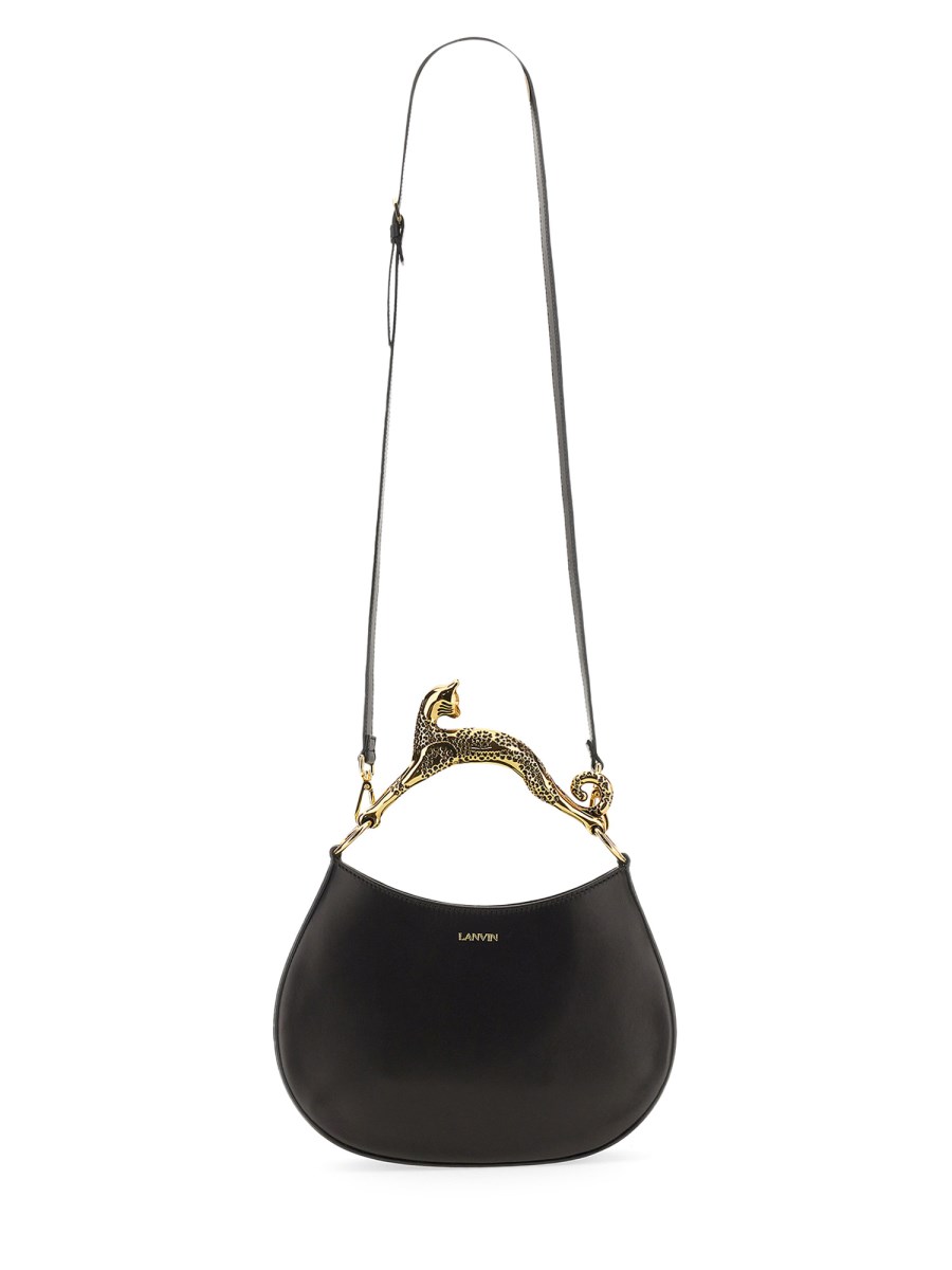 LANVIN BORSA HOBO "CAT" IN PELLE
