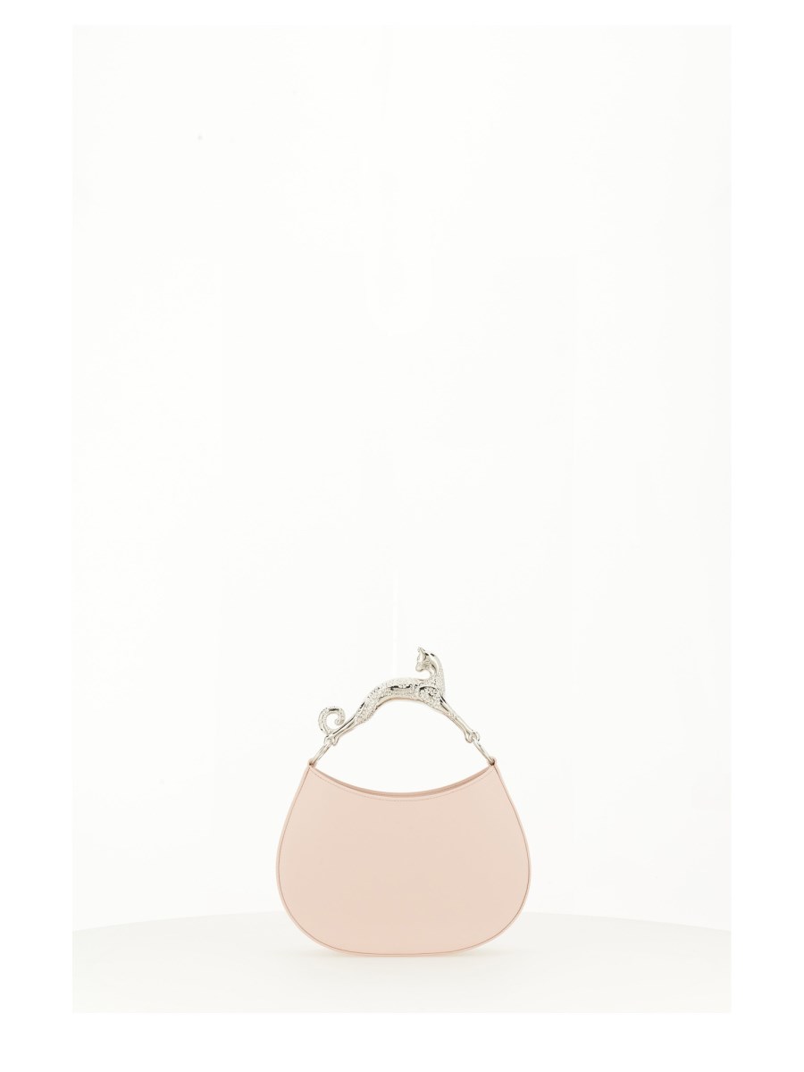 LANVIN BORSA HOBO CAT SMALL IN PELLE