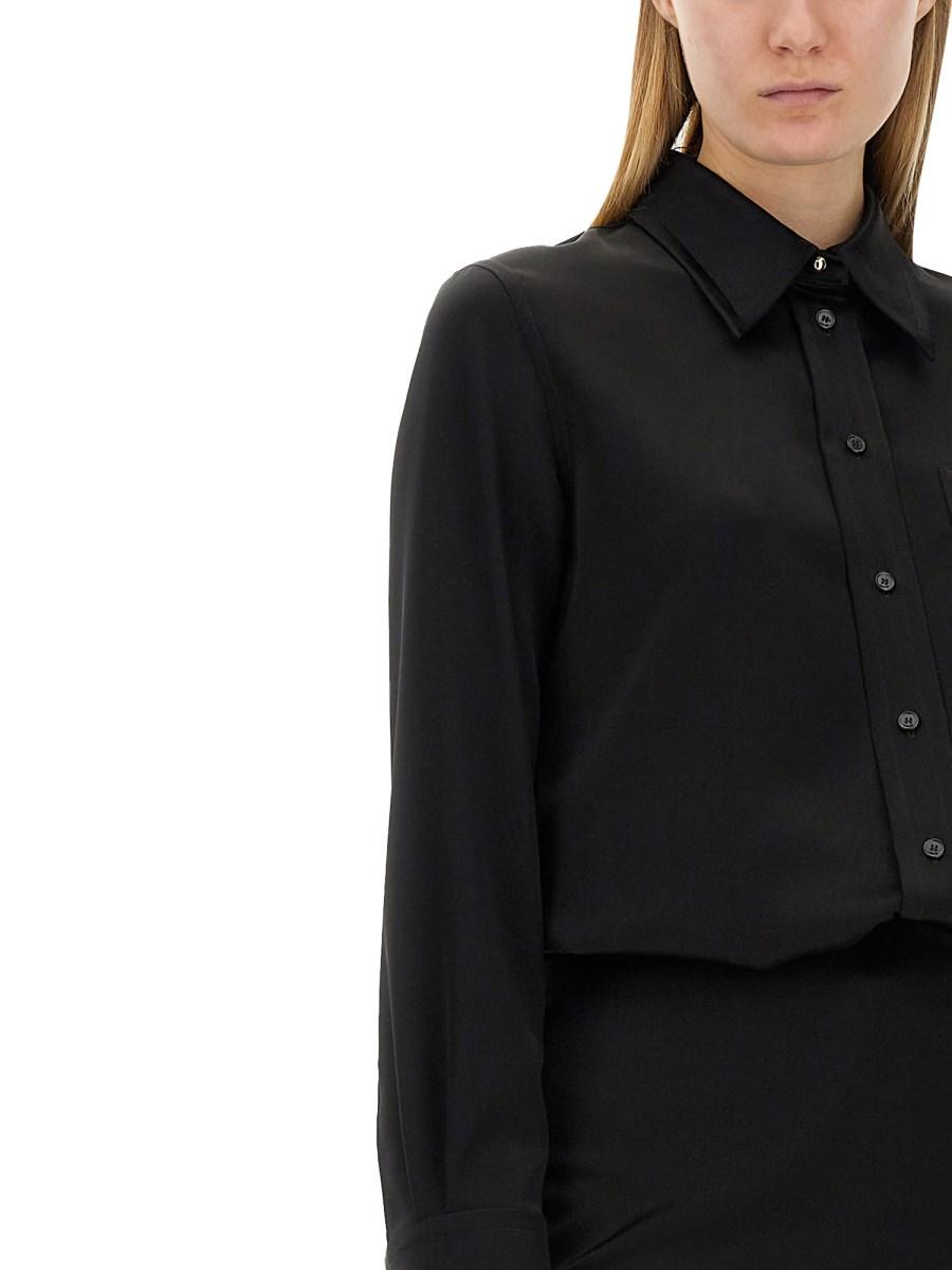 LANVIN CAMICIA CLASSICA IN CRÊPE DE CHINE