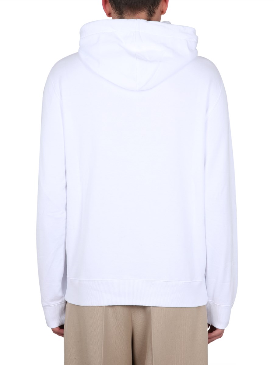 LANVIN FELPA IN COTONE CON RICAMO LOGO