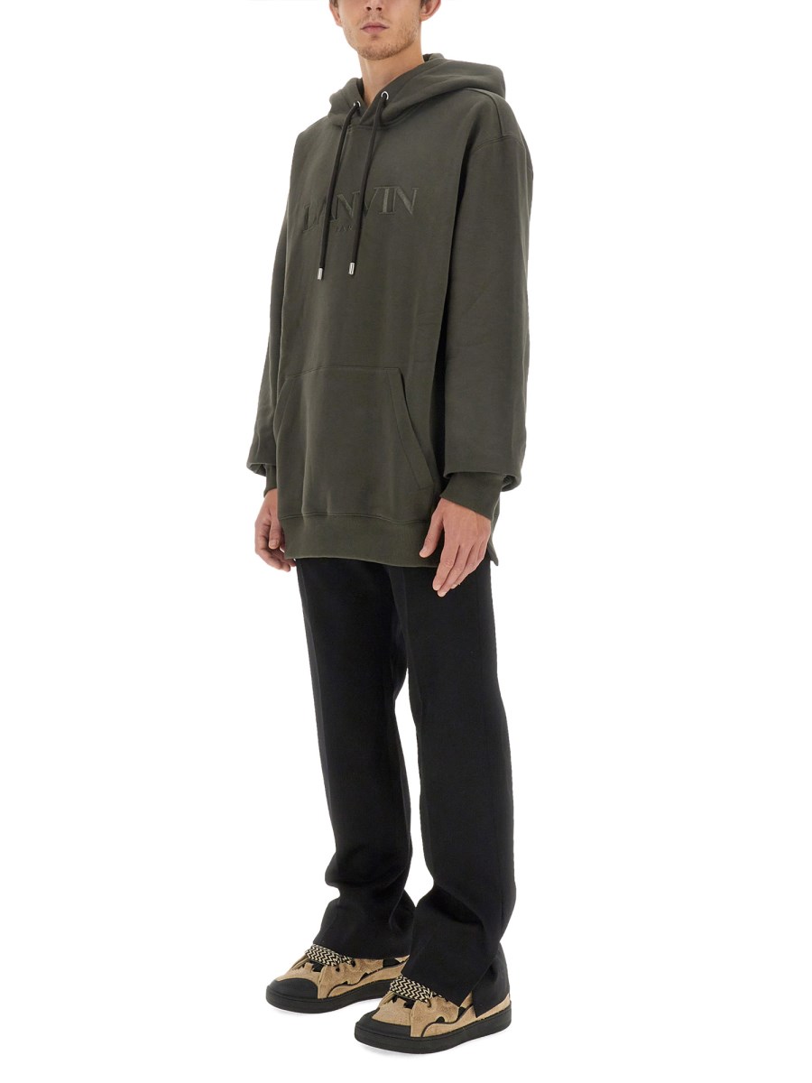 LANVIN FELPA OVERSIZED IN COTONE