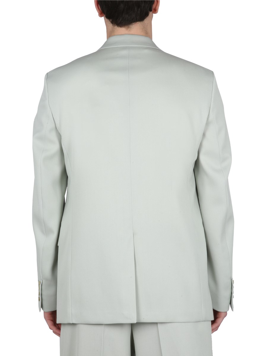 LANVIN GIACCA BOXY MONOPETTO IN LANA