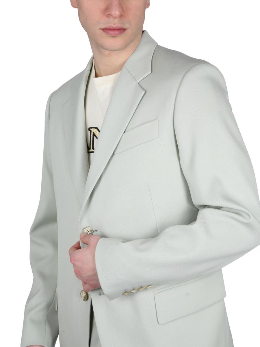 LANVIN GIACCA BOXY MONOPETTO IN LANA