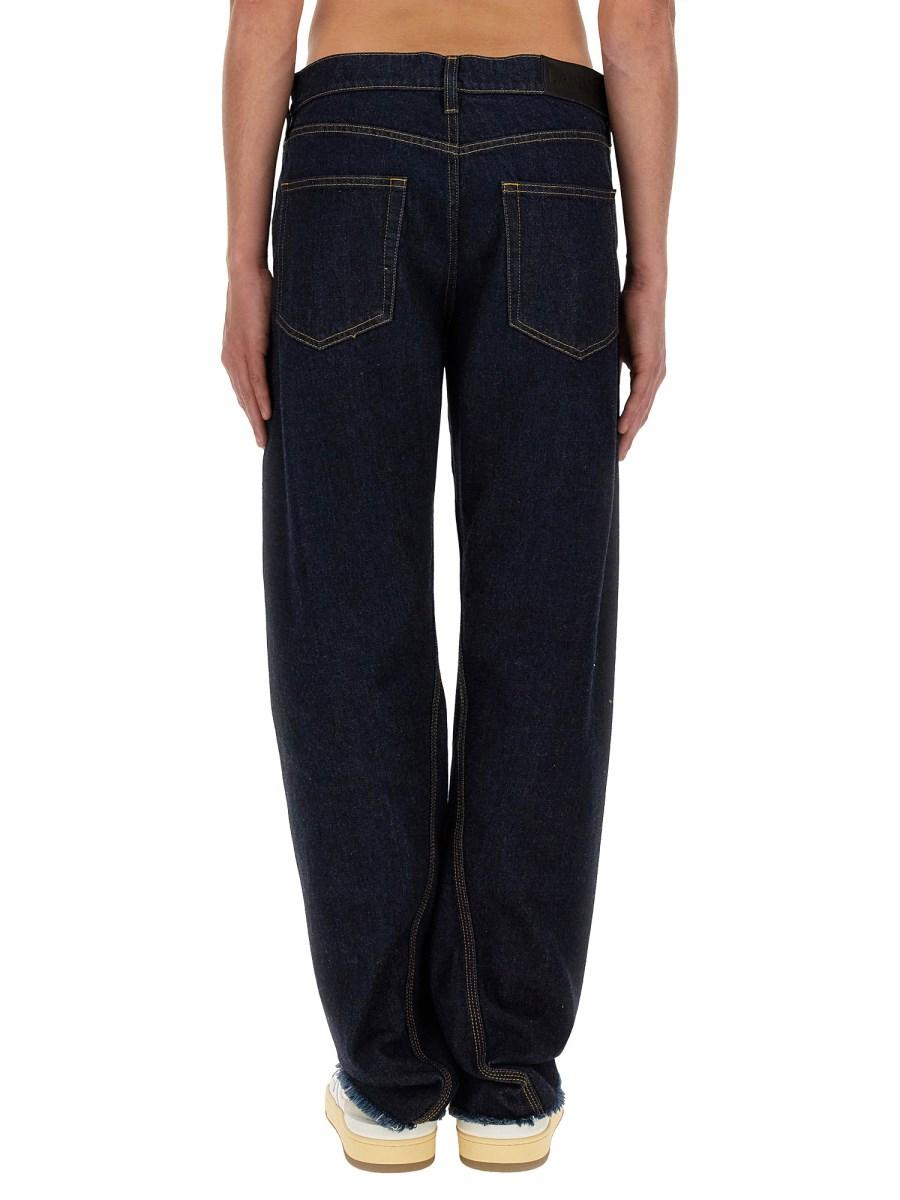 LANVIN JEANS TWISTED IN DENIM DI COTONE
