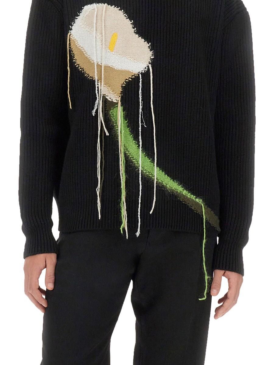 LANVIN MAGLIA IN LANA E CASHMERE A INTARSIO