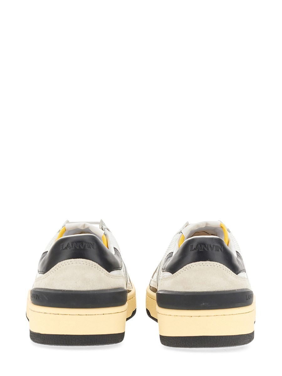 LANVIN SNEAKER "CLAY" LOW TOP IN PELLE E MESH
