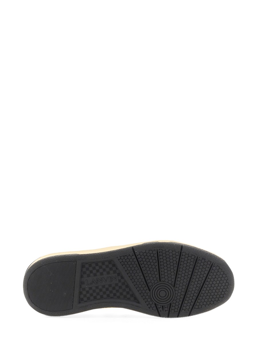LANVIN SNEAKER "CLAY" LOW TOP IN PELLE E MESH