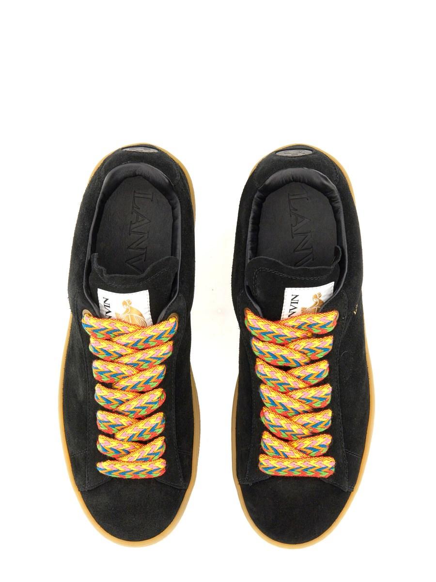 LANVIN SNEAKER IN SUEDE CON LOGO