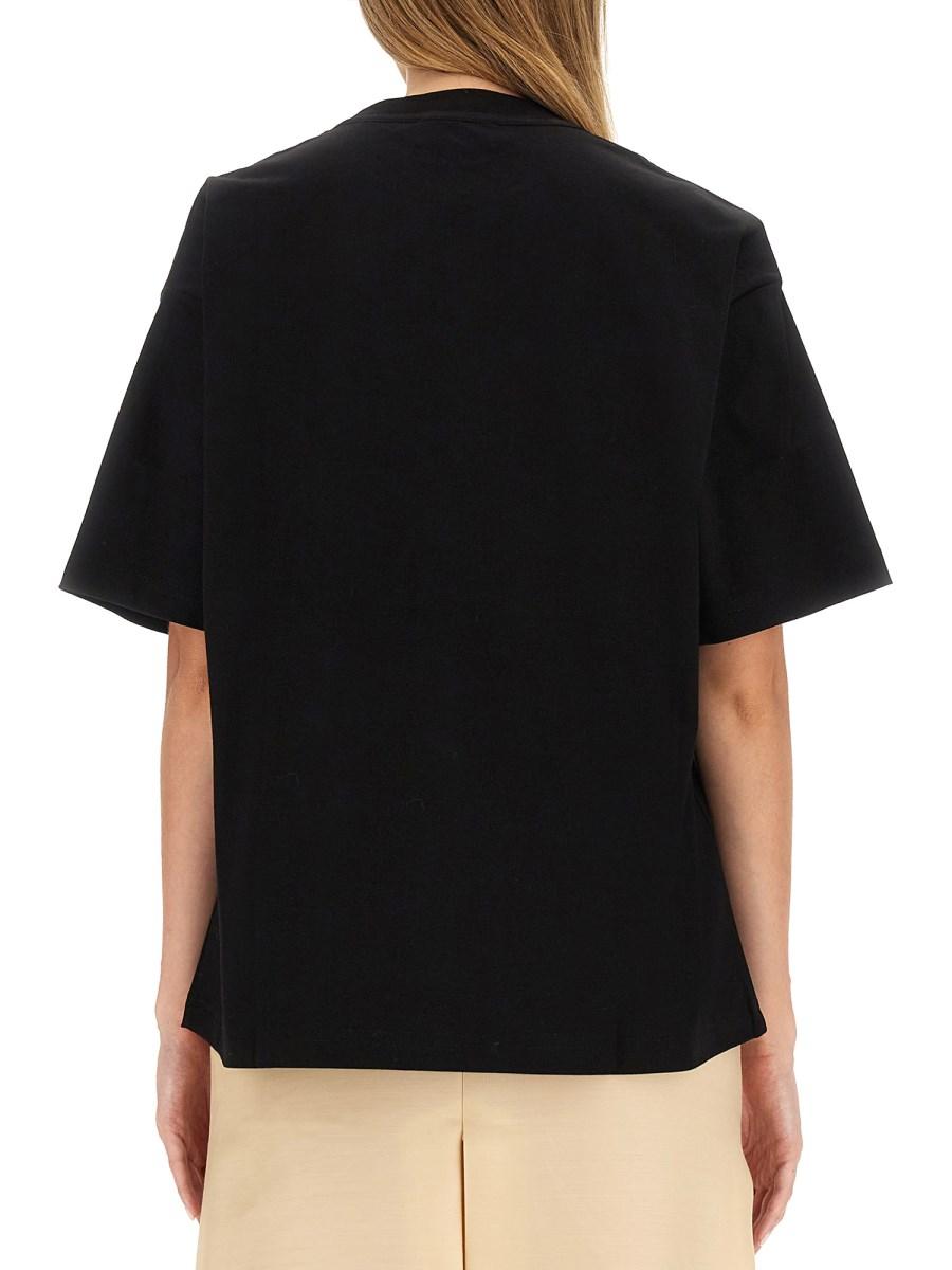 LANVIN T-SHIRT IN JERSEY DI COTONE CON LOGO